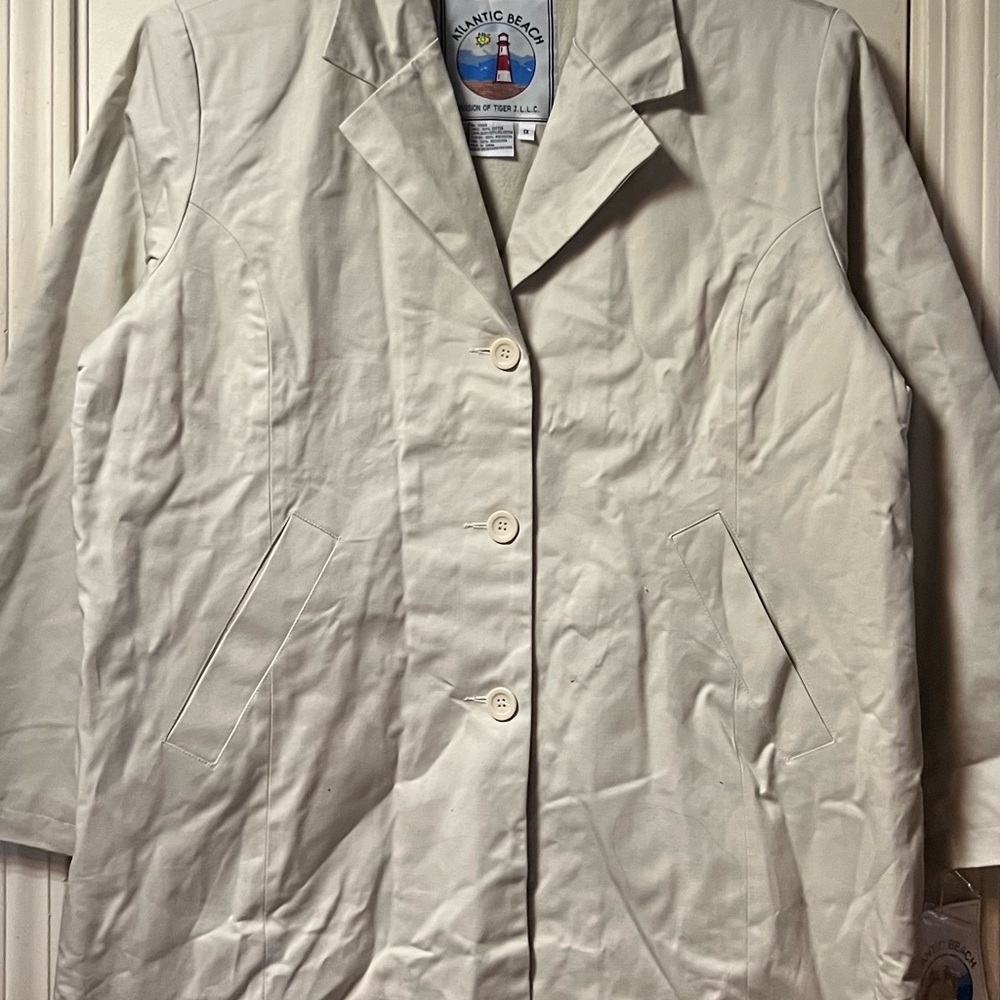 Atlantic Beach ~ NWT ~ Women’s ~ Coat ~ 1X ~ Trench ~ New With Tags